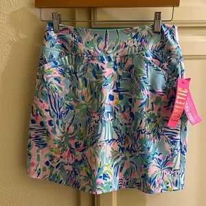 Lilly Pulitzer Monica Skort UPF 50+ Size 00 Blue Ibiza